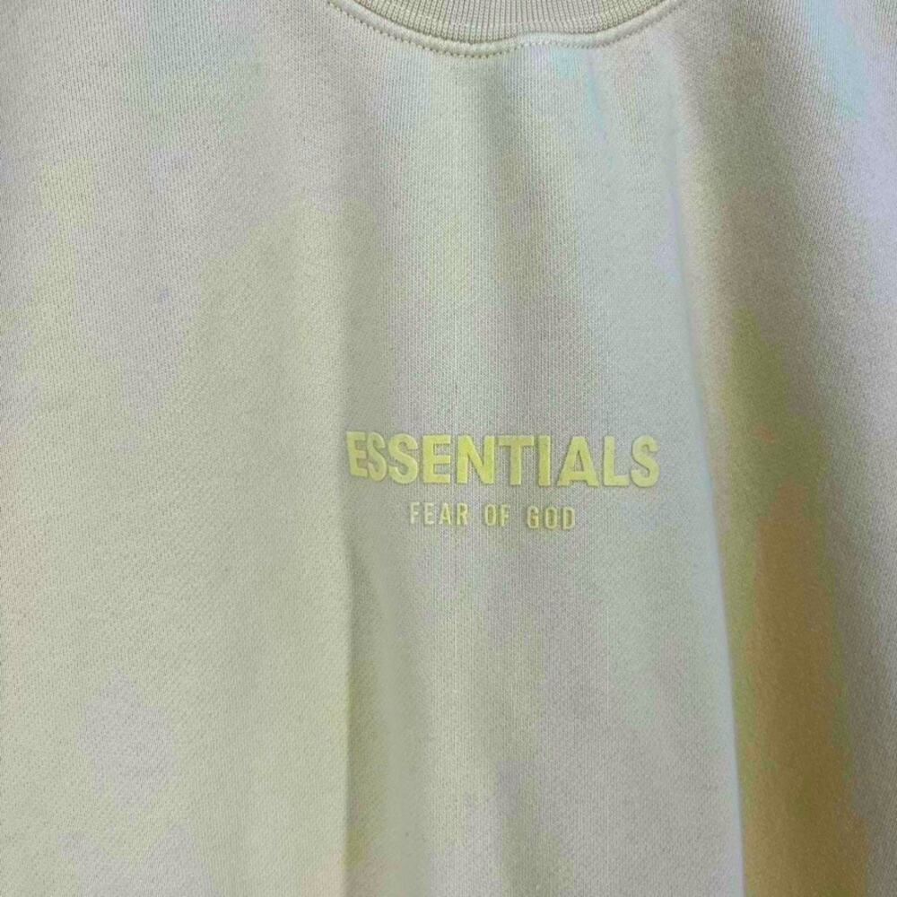 Fear of God Essentials FW21 Pullover Mock Neck Sweatshirt Canary Small Oversized - Picture 4 of 9